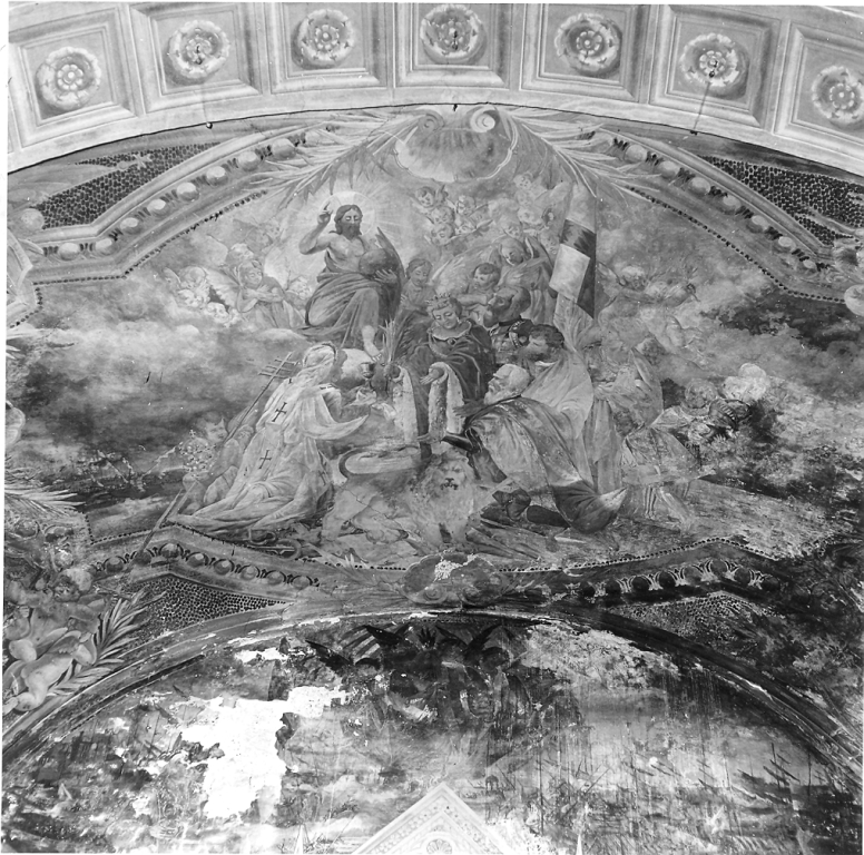 decorazione pittorica di Brovelli Soffredini Giuseppe (attribuito) (sec. XIX)