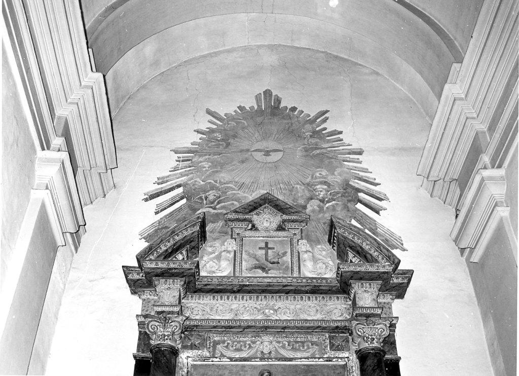 fastigio d'altare - bottega laziale (prima metà sec. XVII)