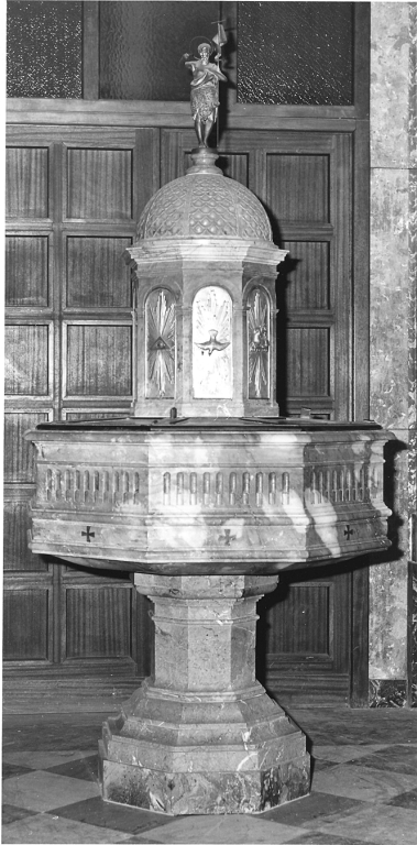 fonte battesimale - bottega laziale (seconda metà sec. XIX)