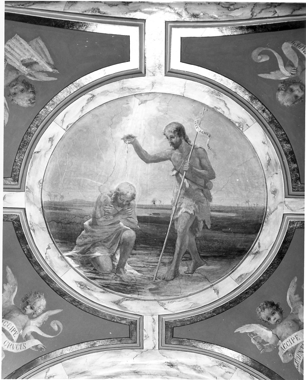 battesimo di Cristo (dipinto) di Monti Andrea (sec. XIX)