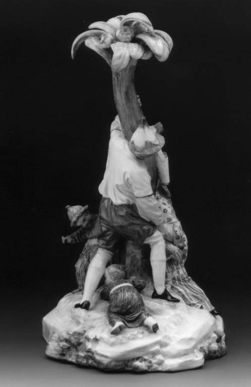 raccoglitori di noci di cocco (statuetta) di Melchior Johann Peter - manifattura di Frankenthal (sec. XVIII)