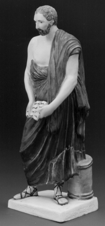 Pitagora (scultura) - manifattura Real Fabrica Ferdinandea (fine/inizio secc. XVIII/ XIX)