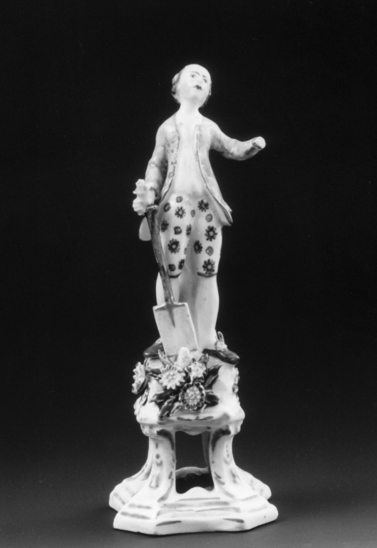 giardiniere con vanga (statuetta) - manifattura di Bow (sec. XVIII)