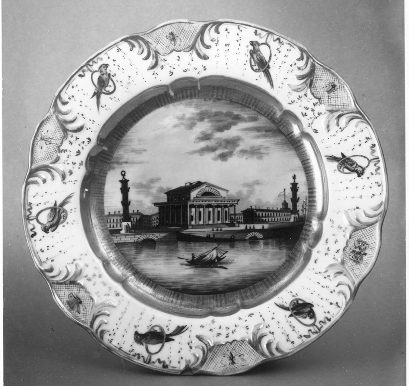 piatto - manifattura di San Pietroburgo (sec. XIX)