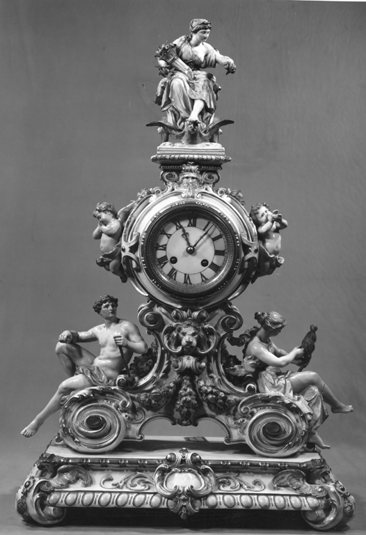 orologio - manifattura di Meissen (seconda metà sec. XIX)