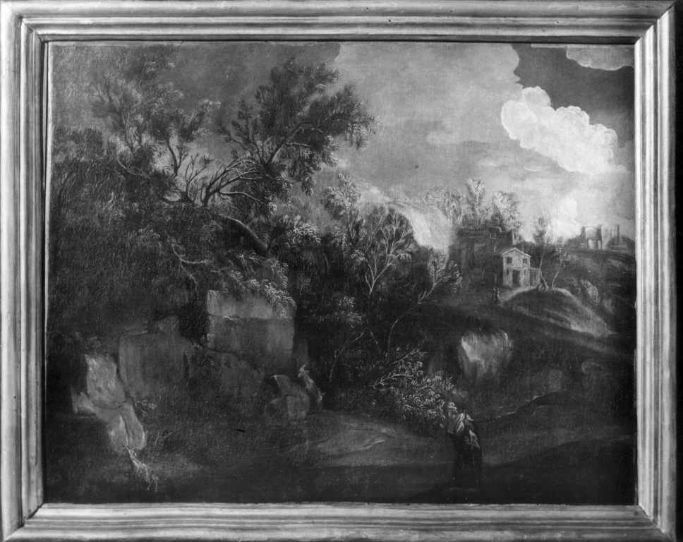 paesaggio (dipinto) - scuola fiamminga (prima metà sec. XVIII)