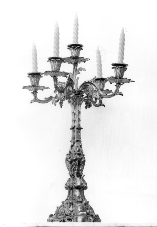 candelabro, serie - ambito italiano (sec. XIX)