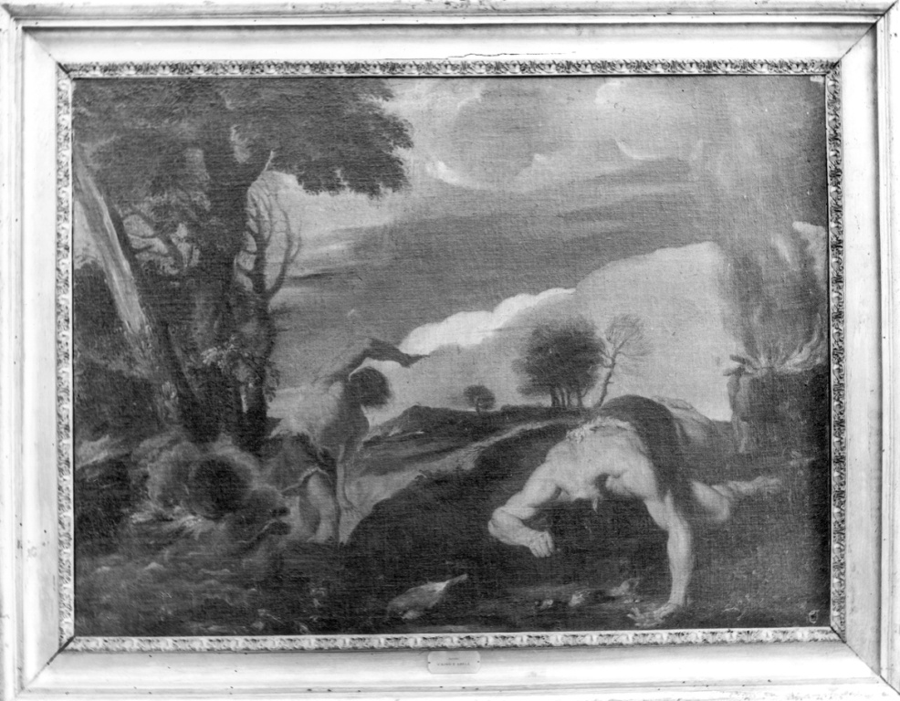 Caino e Abele (dipinto) di Mola Pier Francesco (attribuito) (sec. XVII)