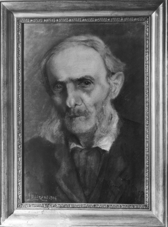 ritratto di vecchio (dipinto) di Balzani L (sec. XX)