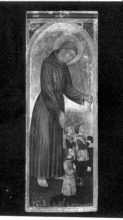 San Francesco d'Assisi benedicente (dipinto) - ambito fabrianese (metà sec. XV)