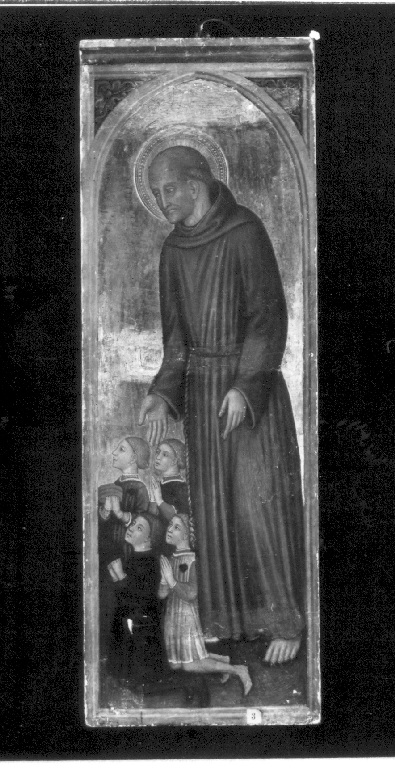 San Bernardino da Siena (dipinto) - ambito fabrianese (metà sec. XV)