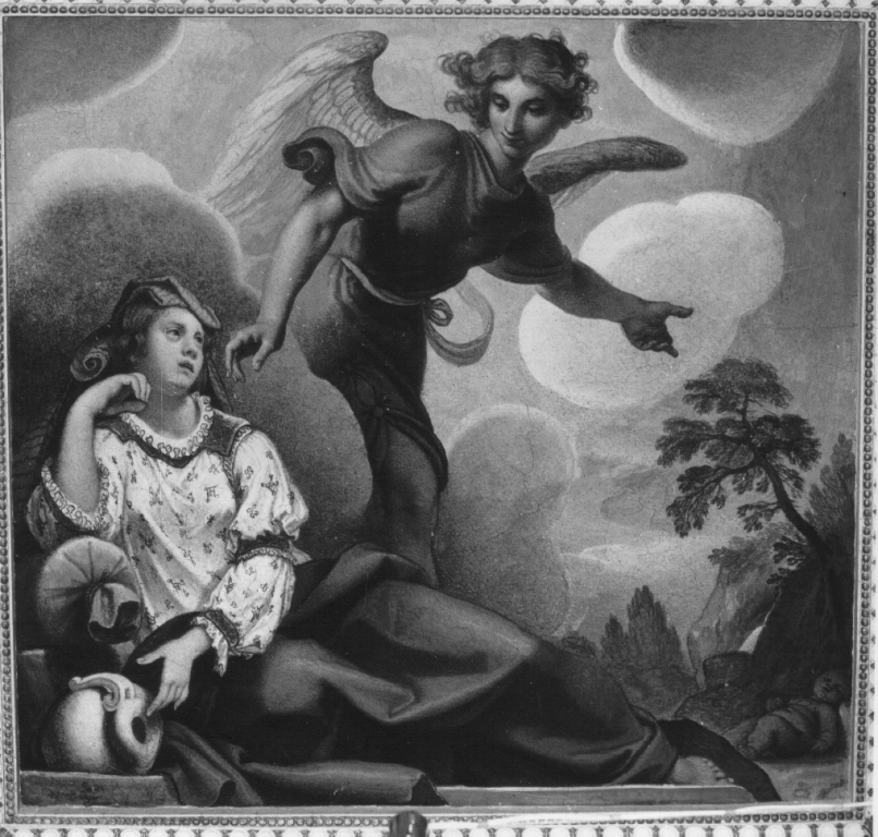 Agar nel deserto è persuasa dall'angelo a tornare indietro (dipinto) di Cardi Ludovico detto Cigoli (inizio sec. XVII)