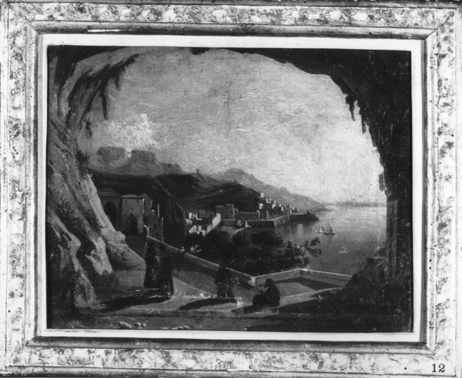 Convento cappuccino di Amalfi (dipinto) - ambito napoletano (prima metà sec. XIX)