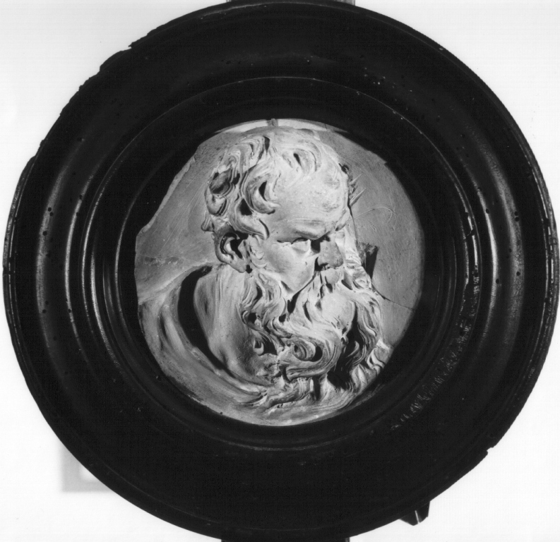 testa di apostolo (rilievo) di Brustolon Andrea (fine sec. XVII)