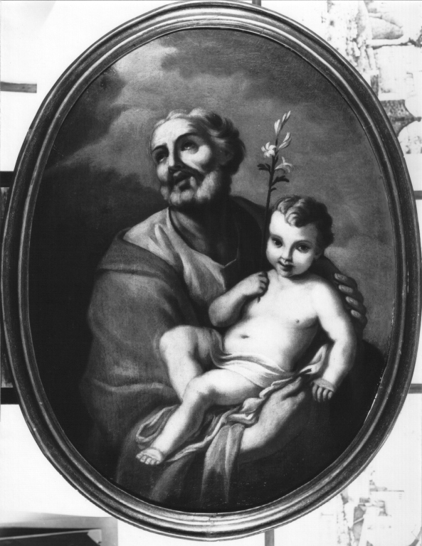 San Giuseppe e Gesù Bambino (dipinto) - ambito romano (prima metà sec. XVIII)
