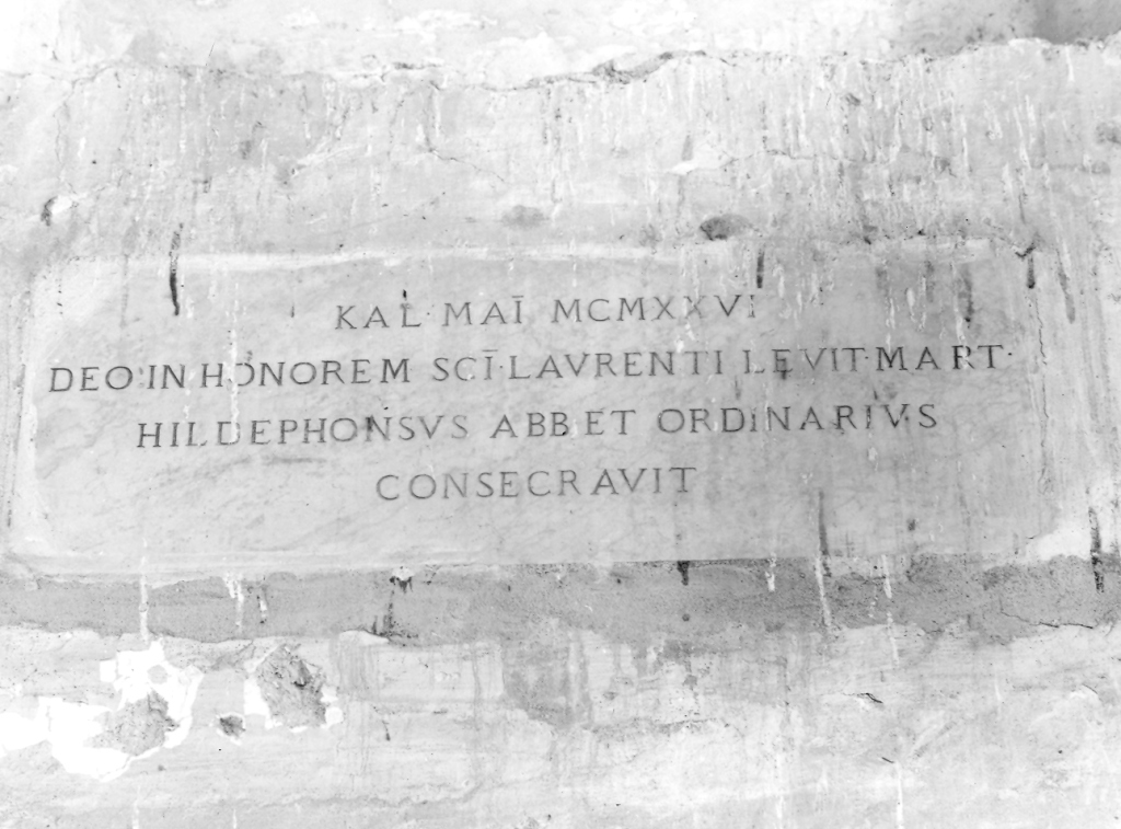 lapide commemorativa - ambito romano (sec. XX)