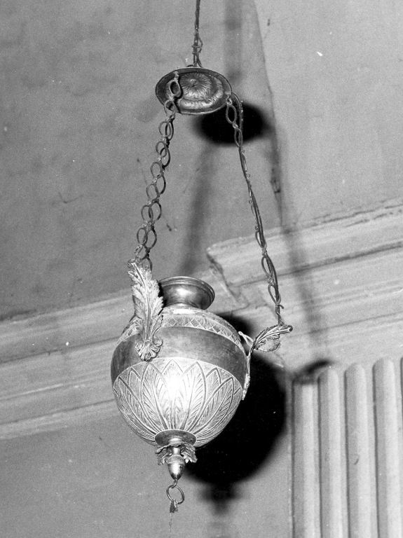 lampada pensile - ambito laziale (sec. XIX)