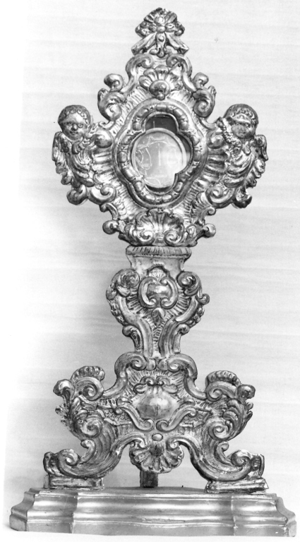 reliquiario - a ostensorio - ambito laziale (sec. XVIII)