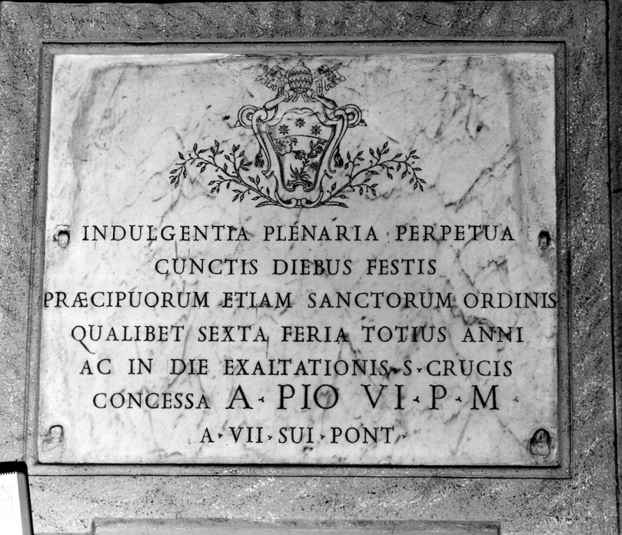 lapide commemorativa - ambito laziale (sec. XVIII)