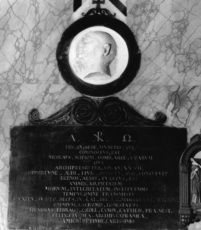 lapide tombale - ambito laziale (sec. XIX)