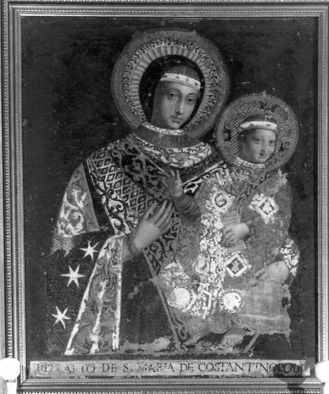 Madonna di Costantinopoli, Madonna con Bambino (dipinto) - ambito laziale (sec. XIV, sec. XVI)