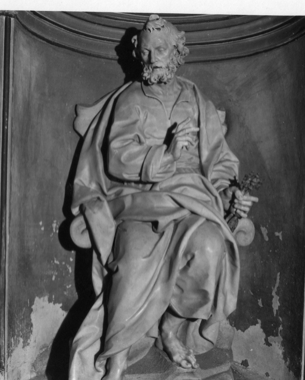 San Pietro Apostolo (scultura) di Benaglia Paolo (secondo quarto sec. XVIII)