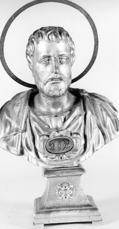 reliquiario - a busto - ambito romano (seconda metà sec. XVIII)