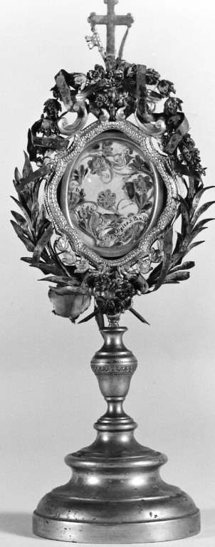 reliquiario fitomorfo - ambito romano (ultimo quarto sec. XIX)