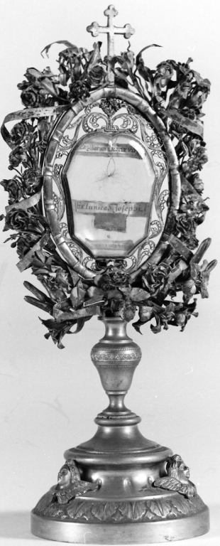 reliquiario fitomorfo - ambito romano (ultimo quarto sec. XIX)