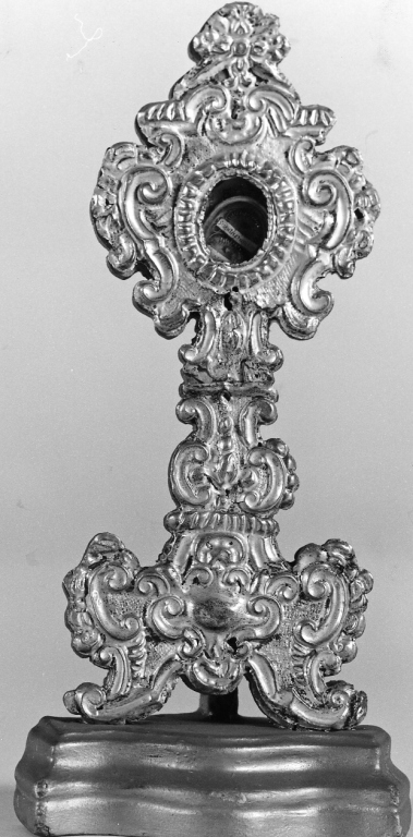 reliquiario - a ostensorio - ambito romano (primo quarto sec. XVIII)