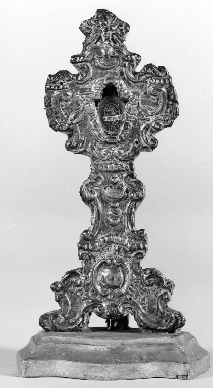 reliquiario - a ostensorio - ambito romano (inizio sec. XVIII)