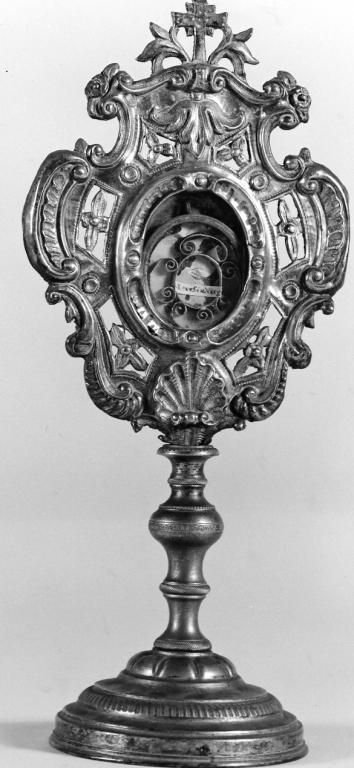 reliquiario - a ostensorio - ambito romano (metà sec. XIX)