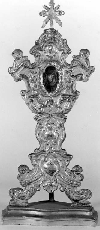 reliquiario - a ostensorio, serie - ambito romano (sec. XVIII)