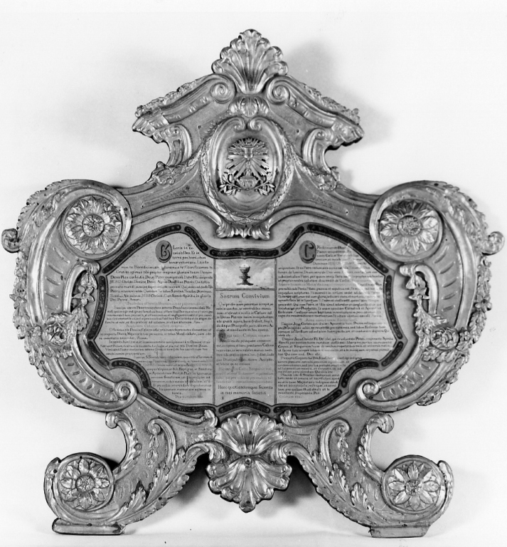 servizio di cartagloria - ambito romano (prima metà sec. XVIII)