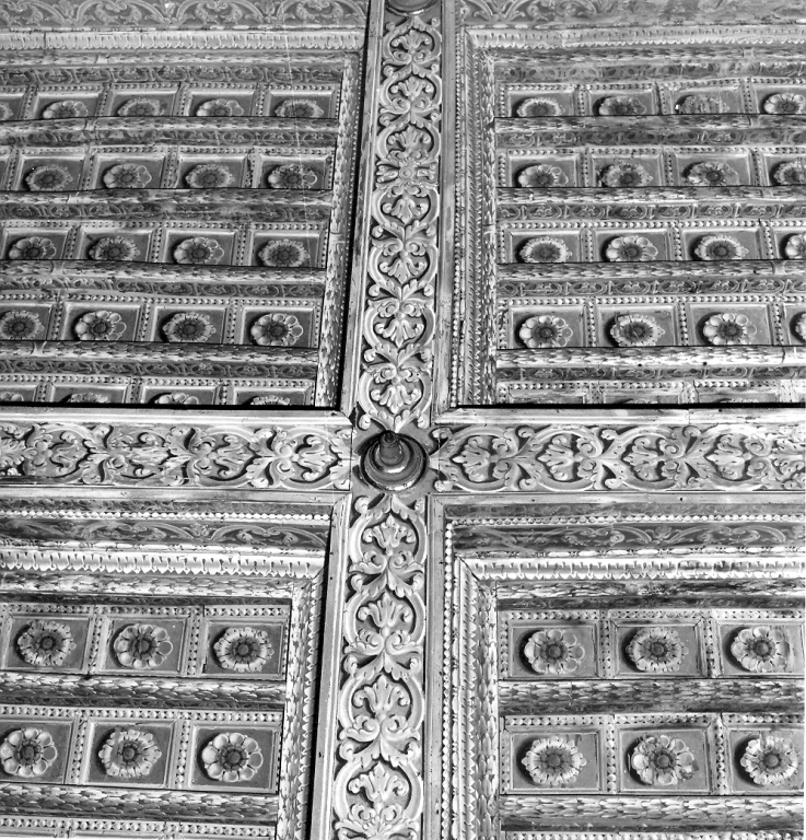 soffitto a cassettoni di La Piccola Niccolò - ambito romano (sec. XVII, sec. XVIII)