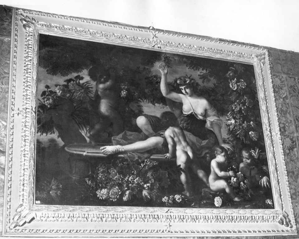 allegoria della primavera (dipinto) di Nuzzi Mario detto Mario dei Fiori, Lauri Filippo (sec. XVII)