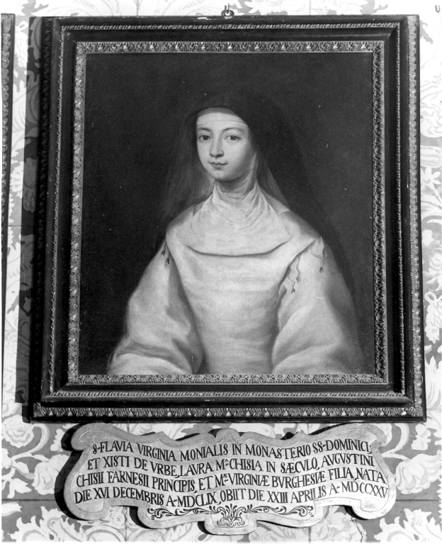 ritratto di Suor Flavia Virginia Chigi (dipinto) di Vegli Pietro Paolo (sec. XVII)