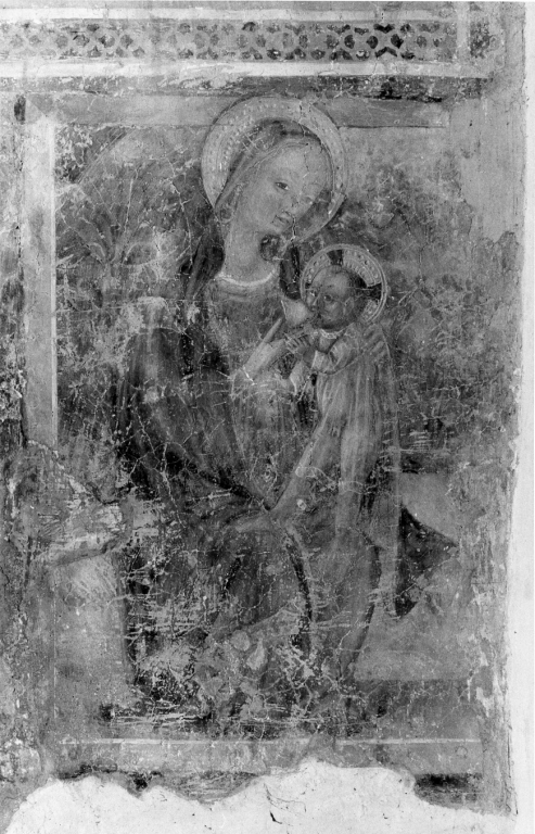 Madonna del Latte, Madonna con il bambino (dipinto) - ambito laziale (metà sec. XV)