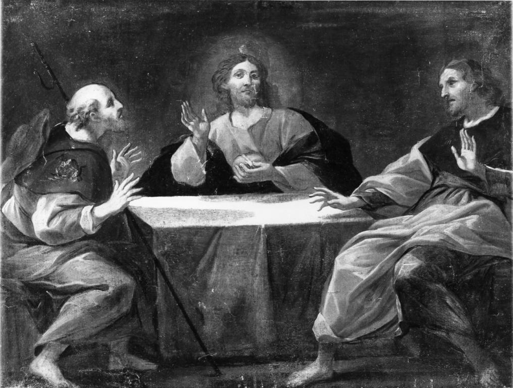 cena in Emmaus (dipinto) - ambito romano (sec. XVIII)