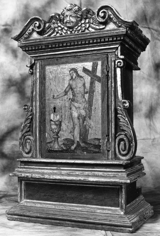 tabernacolo - bottega laziale (fine/inizio secc. XVI/ XVII)