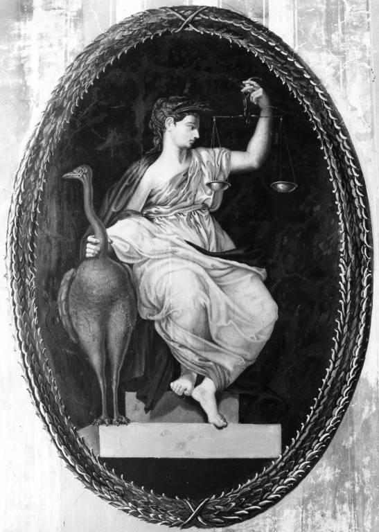 allegoria della Giustizia (dipinto) di Prosseda Ludovico (sec. XIX)