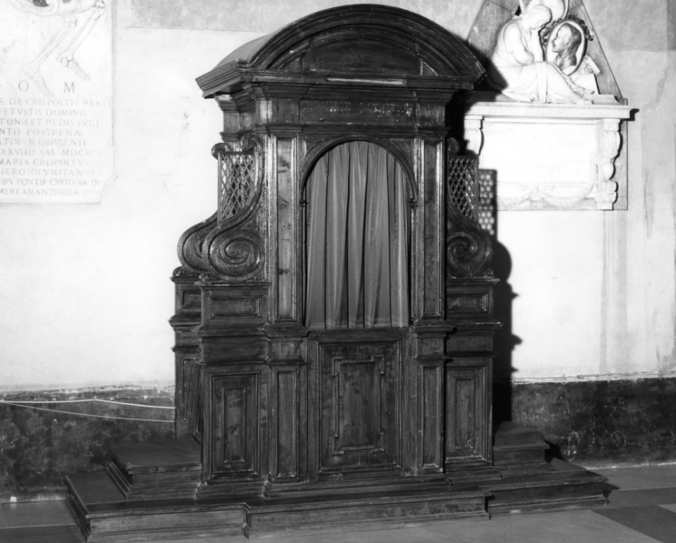 confessionale - ambito laziale (sec. XVII)
