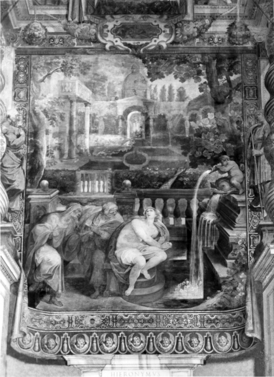 episodi della vita di Santa Susanna (decorazione pittorica, ciclo) di Croce Baldassarre, Zaccolini Matteo (fine sec. XVI)