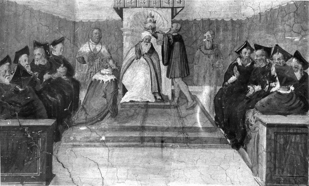 Gregorio XIII incoronato pontefice (dipinto) - ambito fiammingo (fine/inizio secc. XVI/ XVII)