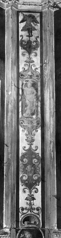 motivi decorativi a grottesche (dipinto, serie) - ambito fiammingo (fine/inizio secc. XVI/ XVII)