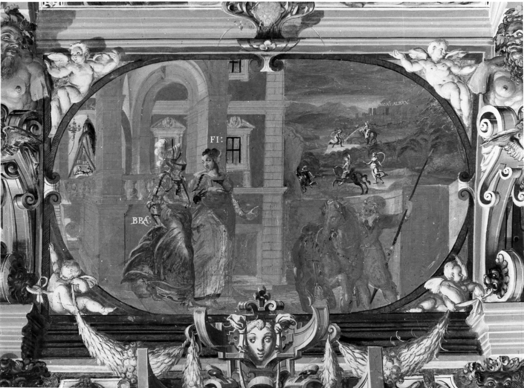 Bradamante e Fiordispina (dipinto) di De Witte Cornelio (sec. XVI)