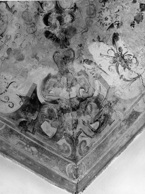 decorazione a grottesca con motivi fantastici (dipinto) di De Witte Cornelio (sec. XVI)