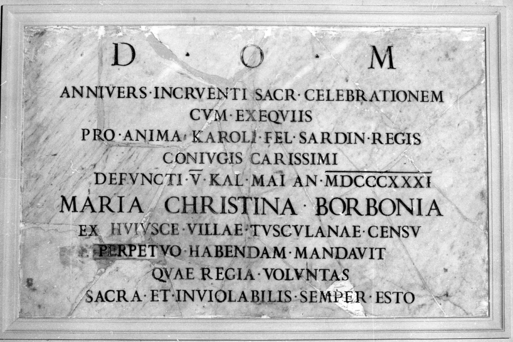 lapide - ambito laziale (sec. XIX)