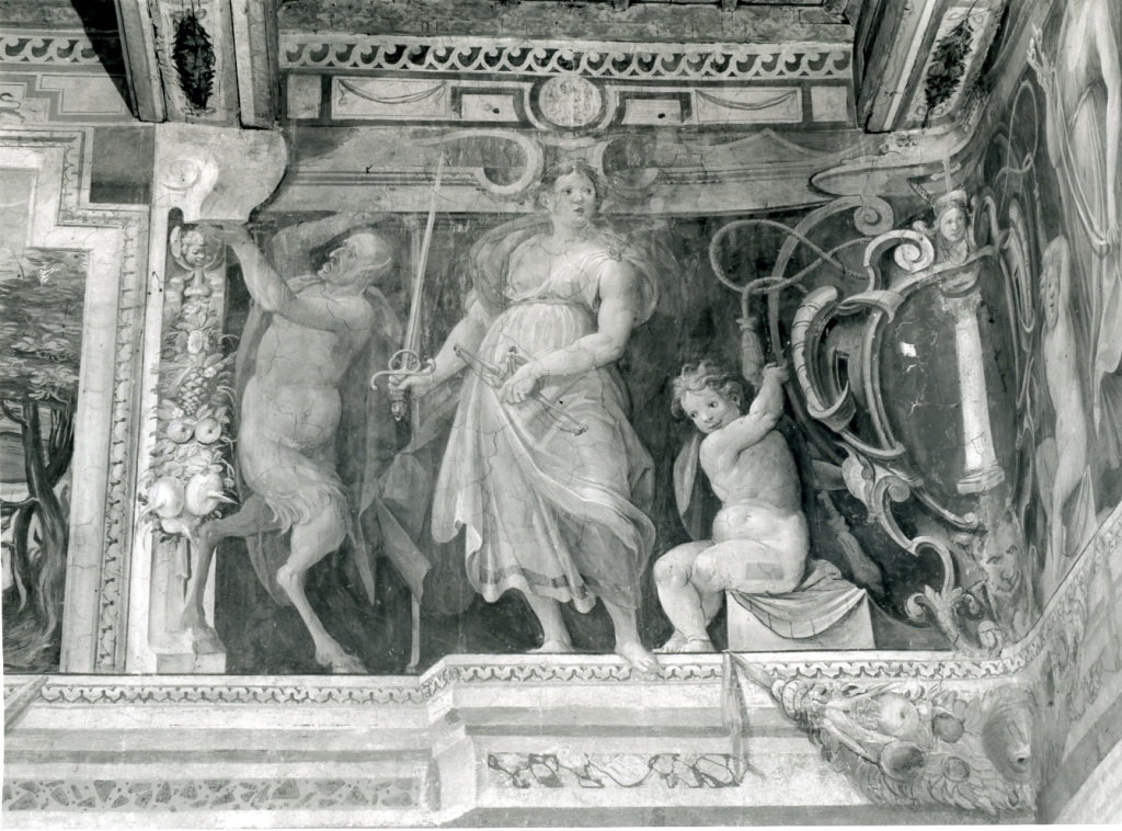 Virtù (dipinto, ciclo) di Bianchi Giovanni (terzo quarto sec. XVI)