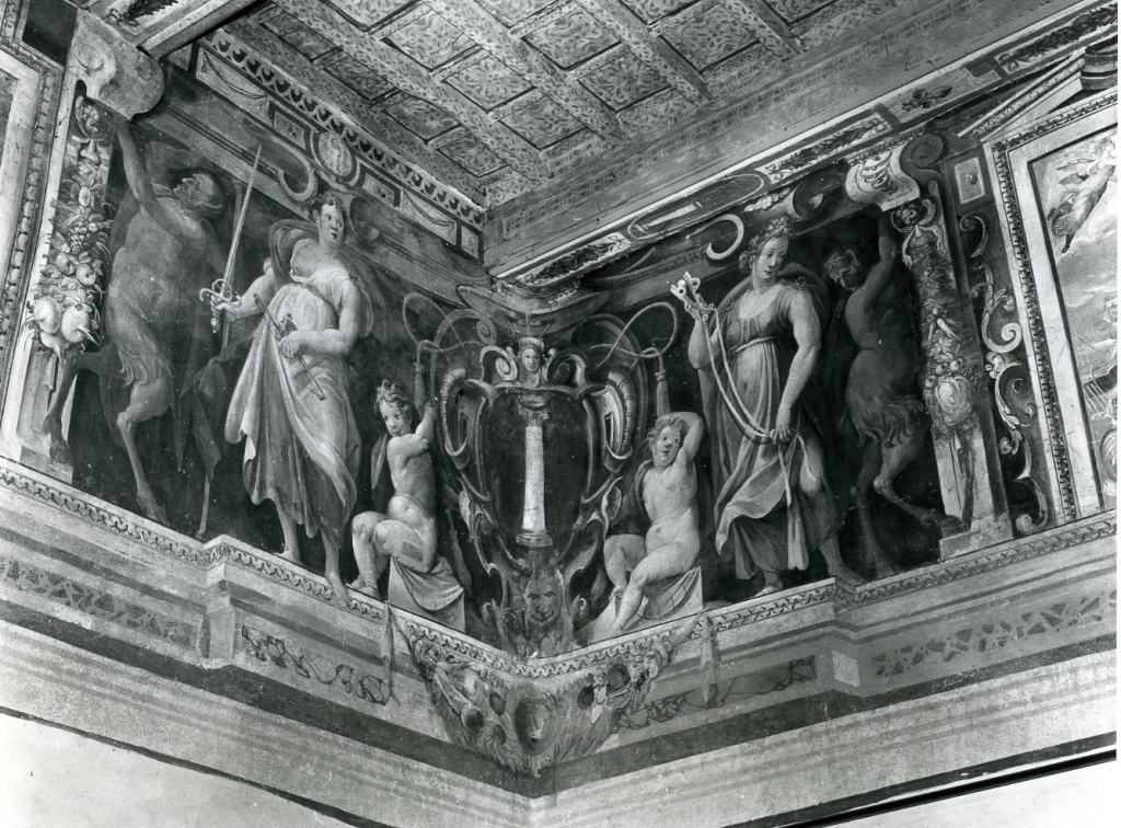 Stemmi Colonna (dipinto, elemento d'insieme) di Bianchi Giovanni (terzo quarto sec. XVI)